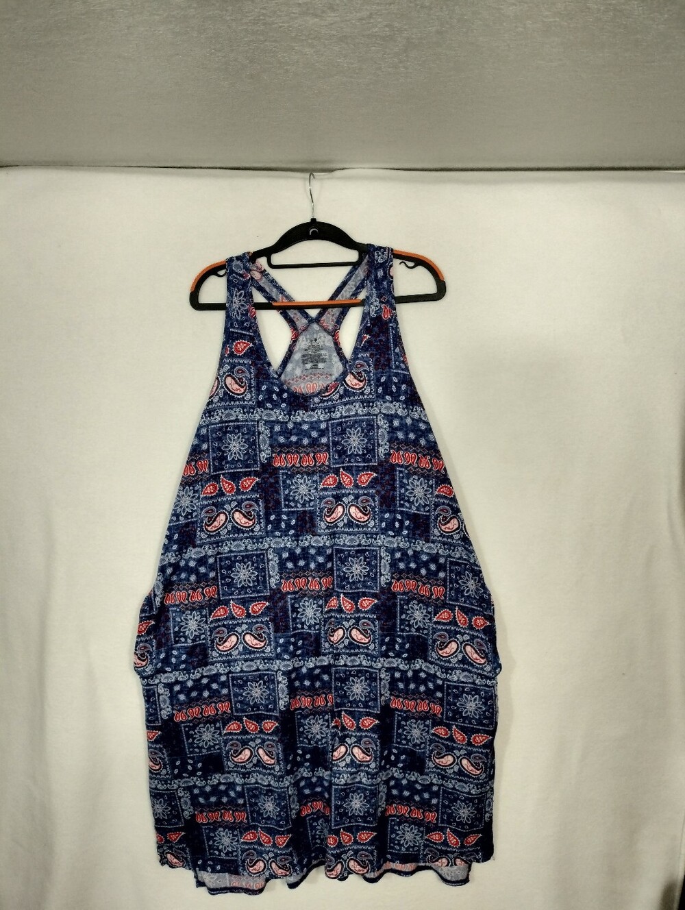 Boho Navy Paisley Print Dress